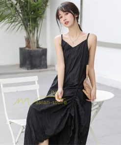 マキシ | ジャンパースカート レディース サロペット オールインワン キャミワンピース 無地 オーバーオール ゆったり カジュアル 通勤 20代30代40代 エレガント 不規則