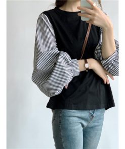 tシャツ・カットソー | Tシャツ 長袖 レディース カジュアル レイヤード カットソー シャツ 異素材 切り替え トップス Tシャツ ブラウス 20代 重ね着 30代 秋物 50代 ゆったり