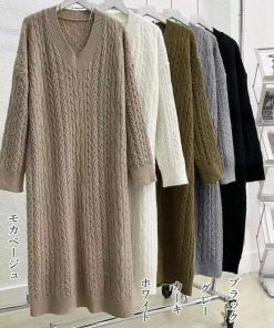 ワンピース | ニット長袖 レディース 秋冬