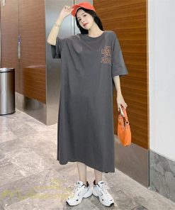 ワンピース | ゆるマタニティウェア レディース 着痩せ 夏 上品 妊婦服 大きいサイズ 体型カバー ゆったり ひざ下丈 マタニティ送料無料