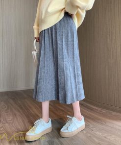 スカート | マタニティレディース ニット 秋冬 2022新作 産前産後 きれいめ 無地 ゆったり 妊婦服 マタニティウェア ハイウエスト ウエスト調整 Aライン