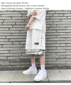 ハーフパンツ ショート | ハーフパンツ メンズ ショート丈 新作 夏コーデ おしゃれ 重ね着 レイヤード風 白 黒 日常感 カジュアル 運動着 ワイドパンツ ゆったり スウェットパンツ 着回し