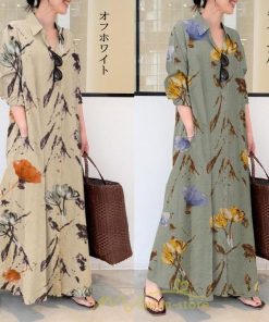 マキシ | ワンピース レディース 40代 50代 長袖 きれいめ ゆったり 30代 20代 ロングワンピース マキシワンピース リゾート デート 綿麻 女子会 通勤 お出かけ