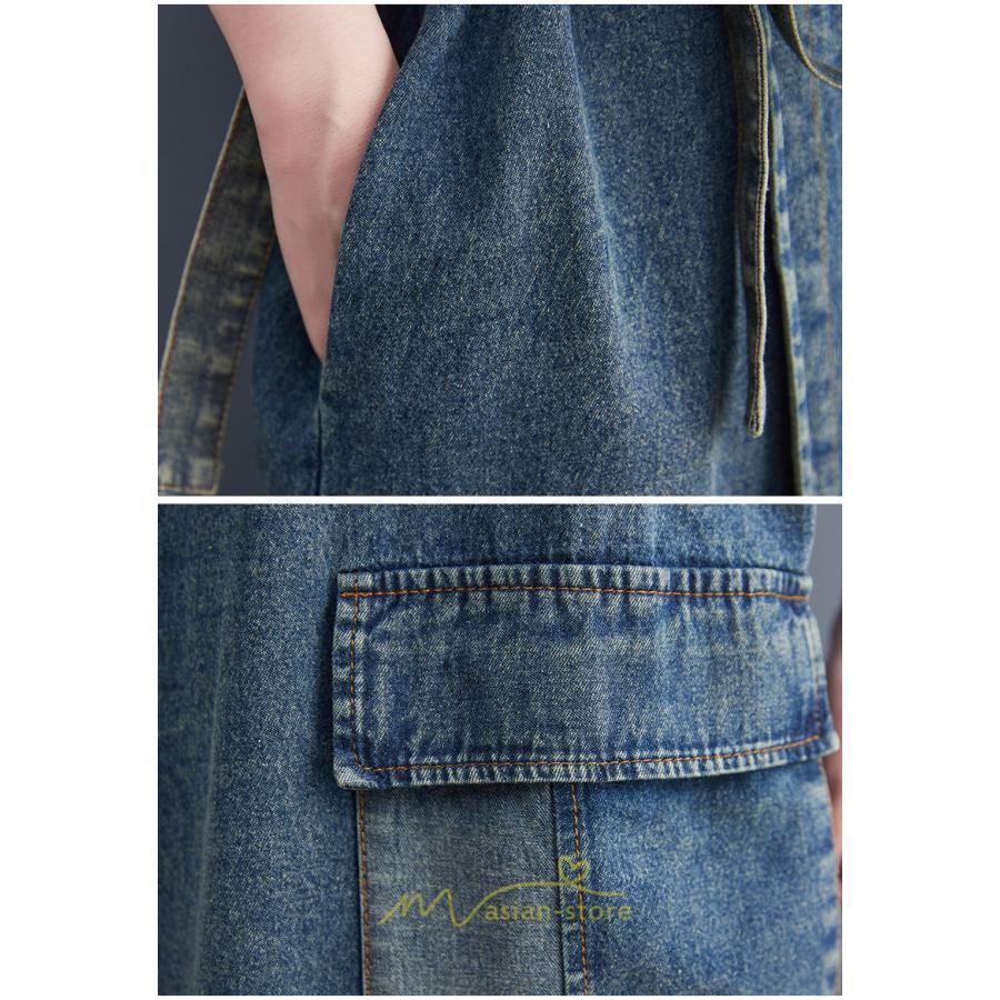 オーバーオール サロペット | サロペット レディース 春夏秋冬 オールインワン オーバーオール ワンピース 体型カバー デニム ロング丈 30代 20代 おしゃれ 大きいサイズ 40代