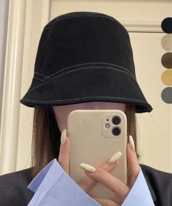 帽子 | ステッチバケットハット レディース韓国風