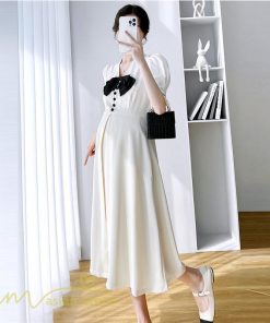 ワンピース | マタニティ妊婦服 フレア 夏新作 サマーマタニティウェア 上品 Aラインゆったり 妊婦 マタニティ シンプル お出かけ 着痩せ