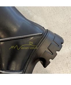 ロングブーツ | レディース ブーツ 秋冬 シューズ 靴 太ヒール チャンキーヒール 合皮ブーツ PUブーツ ロング靴 COS コスプレ 大人 後ろファスナー くつ