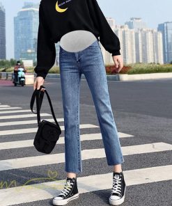 パンツ レギンス | マタニティ パンツ レディース ジーンズ 着痩せ 上品 デニム 妊婦 マタニティウェア ウエスト調整 大きいサイズ 9分丈 マタニティパンツ 妊婦服 大人 産前