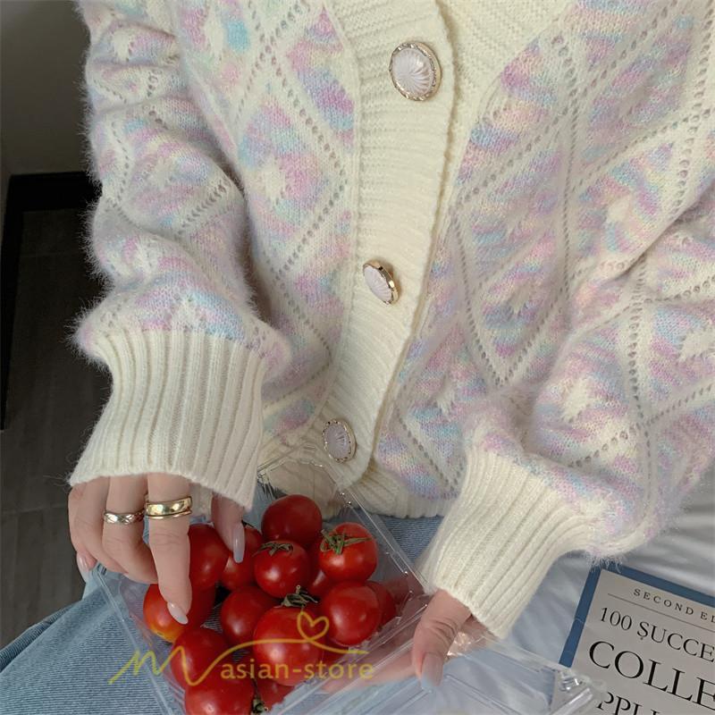 カーディガン | 2022秋冬ニットアウター レディース ニットニット セーター 長袖 羽織り フロントボタン 可愛い トップス 通学通勤 20代40代