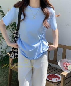 tシャツ・カットソー | Tシャツ カットソー トップス レディース 半袖 無地 春夏新作 オフィス おしゃれ クルーネック シンプル コーデ きれいめ 着痩せ 快適 20代30代40代50代 着回し