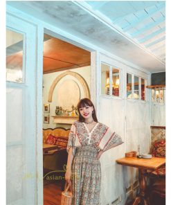 マキシ | ワンピース レディース 40代 春秋 キレイめ マキシ丈ワンピース ロング丈 Aラインワンピース ゆったり エスニック風 上品 上品 着痩せ オシャレ レトロ風 2021作