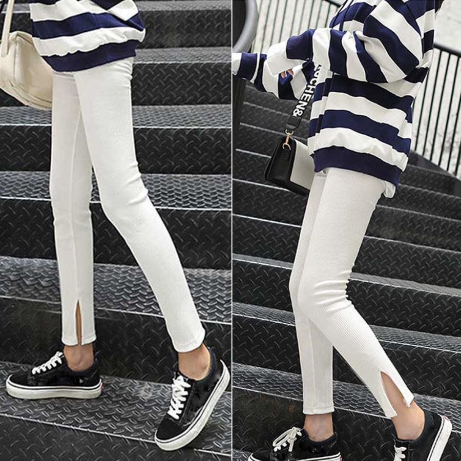 レギンス | サイドスリット 韓国 ボトムス