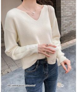 ニット・セーター | ニット カットソー セーター レディース トップス 秋冬 春 長袖 ニットセーター プルオーバー Vネック スリム ニットトップス 春秋 通勤 柔らかい 通学 伸縮性