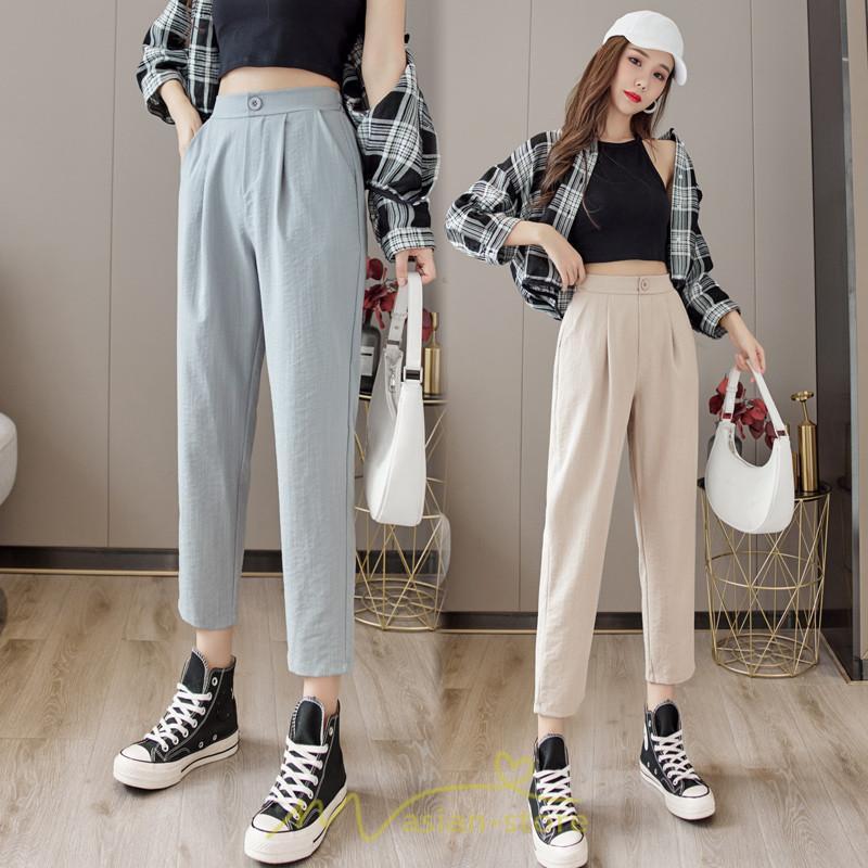 チノ・テーパード・ジョガー・スキニーパン | テーパードパンツ レディース ボトムス パンツ 麻綿風 チノパン 涼しい 接触冷感 ウエストゴム 夏パンツ 九分丈 春夏秋 可愛い 20代30代 無地 スリム 40代 大人