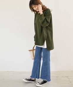 Tシャツ・カットソー | カットソーチュニック 春 ロンT 前後差