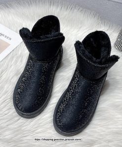 ブーツ | ムートンレディース 靴 スノーシューズ ショートもこもこ ボア シューズ 秋冬 あったか 歩きやすい 防寒 2022新作 シューズ