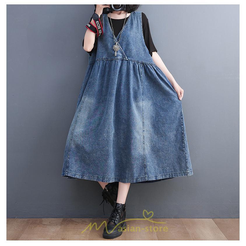 オーバーオール サロペット | オーバーオール デニムサロペットスカート ロングスカート ジャンパースカート デニムスカート レディース ポケット 大人 無地 20代30代 キュート 40代