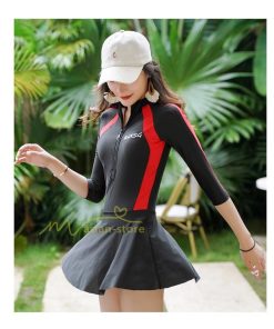 水着 | 競泳レディース フィットネスワンピース オールインワン 体系カバー スリムデザイン フィットネス 競泳用 ワンピース水着 体型カバー 練習用