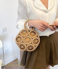 さいふ　バッグ | カゴバッグ バック 籠 夏 手編み レディース ハンドメイド トートバッグ ナチュラル かごバッグ 夏 サマーバッグ 2022新作 軽い オシャレ 可愛い 女の子