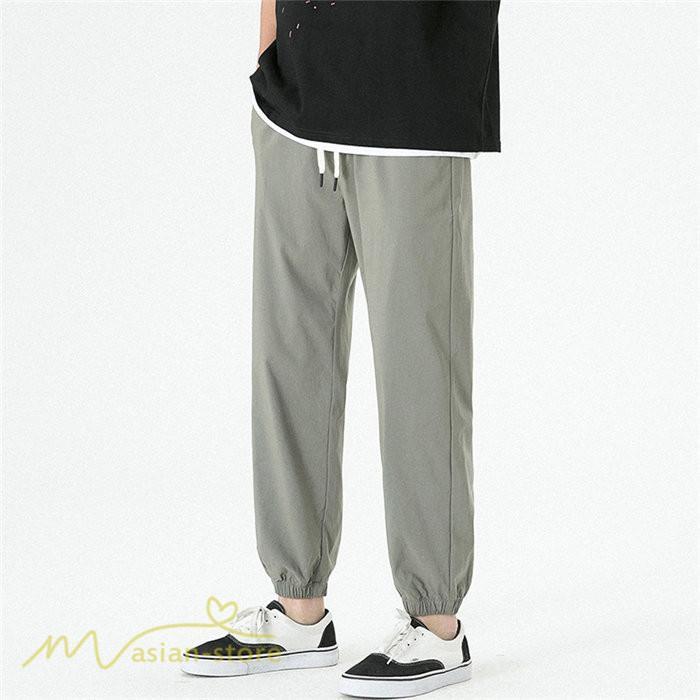 チノパン | テーパードパンツ 涼しい 薄手 アンクルパンツ メンズ テーパード ロングパンツ 無地 着痩せ サマーパンツ 夏 30代 ウエストゴム 新作 カジュアルパンツ 20代