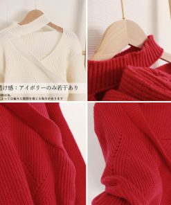 ニット・セーター | ショート丈 ニットトップスレディース秋冬