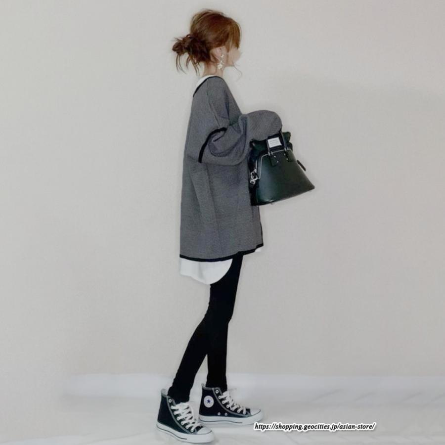 カーディガン | 秋冬 レディース 長袖 アウター 羽織り ツイード ノーカラー ツイードノーカラーゆったり トップス カーディ 楽チン