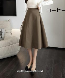 スカート | ロング秋 冬 レディース ボトムス ロング ゆったり Aライン秋 冬 春 キレイめ 着痩せ 2022新作 通勤 通学 細見え 高見え 40代 50代 20代 30代