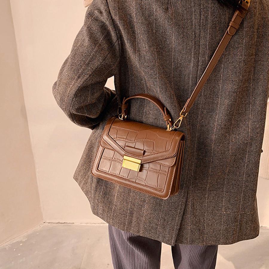 ショルダーバッグ | クロコ型押し 韓国風