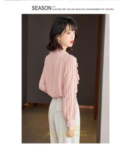 シャツ・ブラウス | ブラウス シャツ レディース トップス ピンク 可愛い レース フォーマル オフィス カジュアル 入学式 入園式 卒業式 卒園式 結婚式 ママ 秋 母 春 冬 通勤