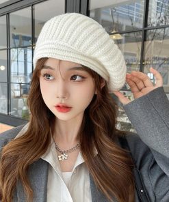 ベレー帽 | リブ編みニットニットキャップ