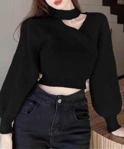ニット・セーター | ショート丈 ニットトップスレディース秋冬