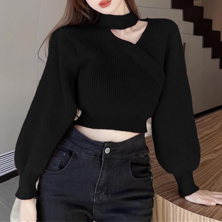 ニット・セーター | ショート丈 ニットトップスレディース秋冬