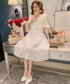 ワンピース | マタニティマタニティ レディース 体型カバー 半袖 産前産後 膝丈 普段着 Aライン マタニティウェア ママ ひざ丈 授乳口なし ワンピ