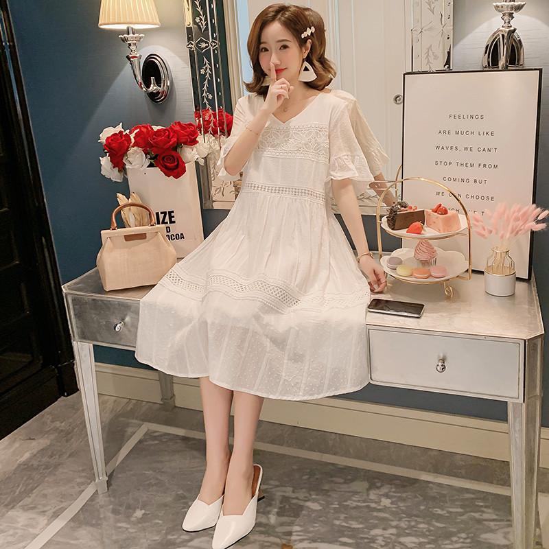 ワンピース | マタニティマタニティ レディース 体型カバー 半袖 産前産後 膝丈 普段着 Aライン マタニティウェア ママ ひざ丈 授乳口なし ワンピ