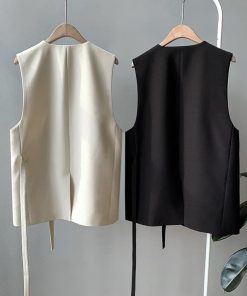 ベスト | ジレ 前開き ノースリーブ 春秋