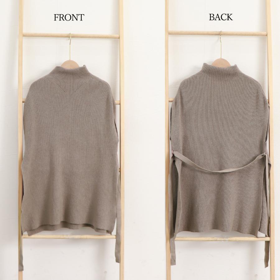 ニット・セーター | ノースリーブ ニットチュニック 韓国風