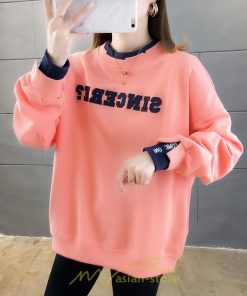 パーカー | トレーナー Tシャツ レディース 長袖 切り替え スウェット ゆったり 韓国風 トップス カジュアル 体型カバー 可愛い お出かけ 楽チン 通勤 通学