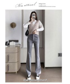 チノ・テーパード・ジョガー・スキニーパン | ロングパンツ レディース きれいめ ストレート ハイウエスト パンタロン フレアパンツ ボトムス 女性 美脚 脚長 リクルート 就職 カジュアル 裏起毛 送料無料