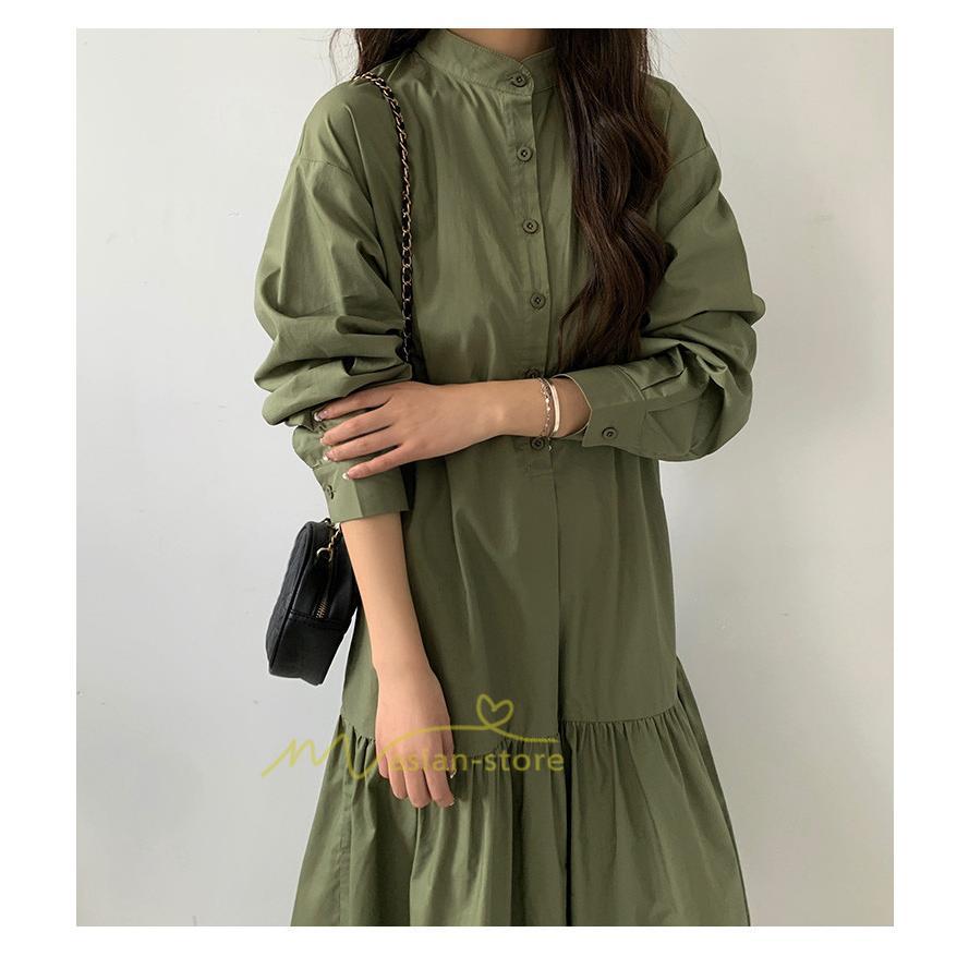 マキシ | シャツワンピース ワンピース 秋 春 レディース ロングワンピース 長袖 ロング丈 マキシ丈 体型カバー 無地 ゆったり 着痩せ 30代 40代 カジュアル 50代 夏物