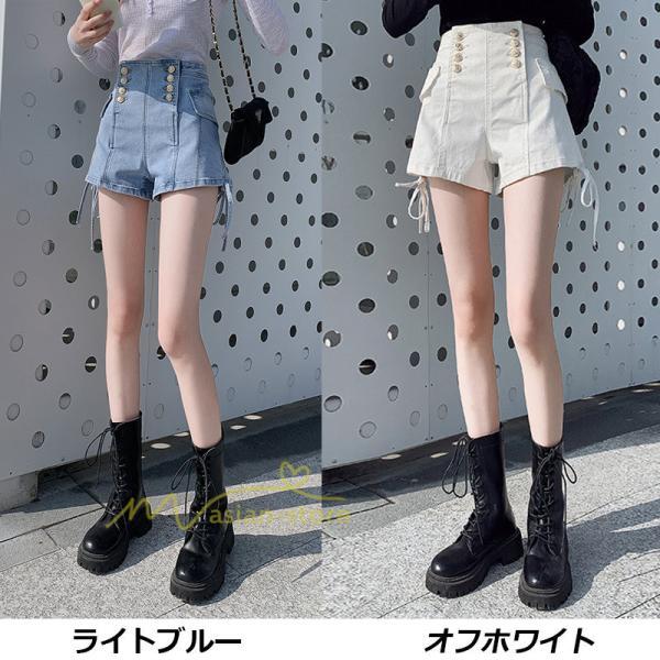 ショートパンツ | ゆったり Aライン デニム デニムパンツ ショートデニム ショーパン 短パン ショート丈 膝上 カジュアル 通勤通学 上品 20代30代40代 お出かけ