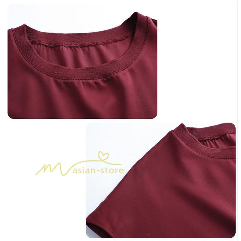 tシャツ・カットソー | トップス Tシャツ レディース 春 夏 秋 半袖 クルーネック 無地 プルオーバー 20代30代40代50代 ママ シンプル 着痩せ 大きいサイズ カジュアル 上品 お出かけ