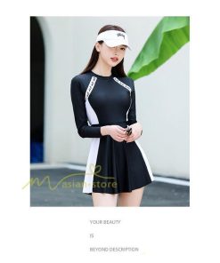 水着 | 母の日 プレゼント レディース フィットネス競泳 パッド付き ワンピース 女性 練習 トレーニング 長袖 20代30代40代 夏物 オールインワン スイムウェア