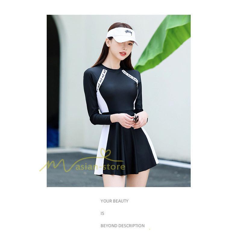 水着 | 母の日 プレゼント レディース フィットネス競泳 パッド付き ワンピース 女性 練習 トレーニング 長袖 20代30代40代 夏物 オールインワン スイムウェア