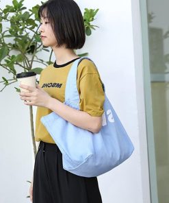 トートバッグ | ロゴ キャンバス 韓国風