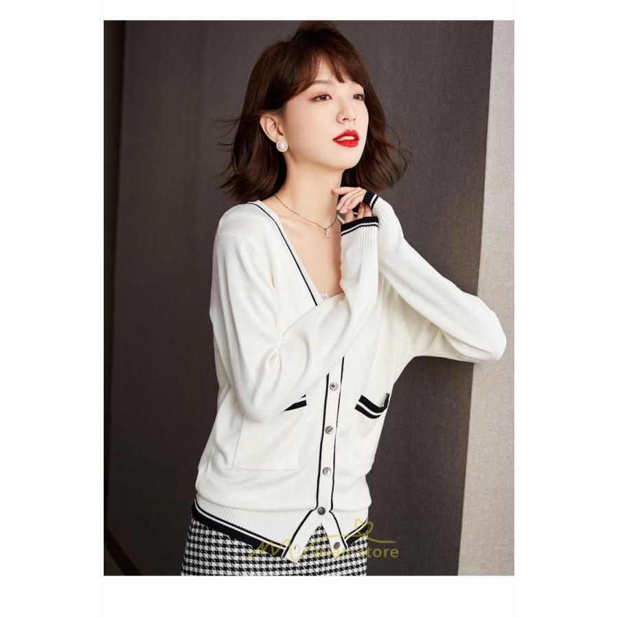 ニット・セーター | カーディガン レディース ニット 春 秋 長袖 トップス 50代 40代 30代 20代 可愛い カジュアル おしゃれ キレイめ お出かけ あったか ポケット 着痩せ