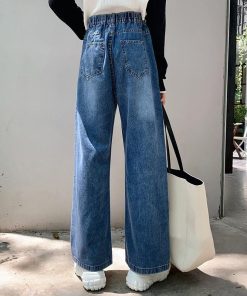 ジーンズ、デニム | デニムパンツ ガウチョパンツ ワイドパンツ ウエストゴム ボトムス ハイウエスト おしゃれ トレンド マキシ丈 着痩せ スリム 人気 レディース 女性用
