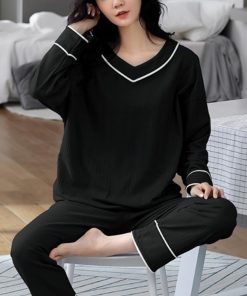 インナー・ルームウェア | 長袖 ルームウェア 上下セット 韓国風