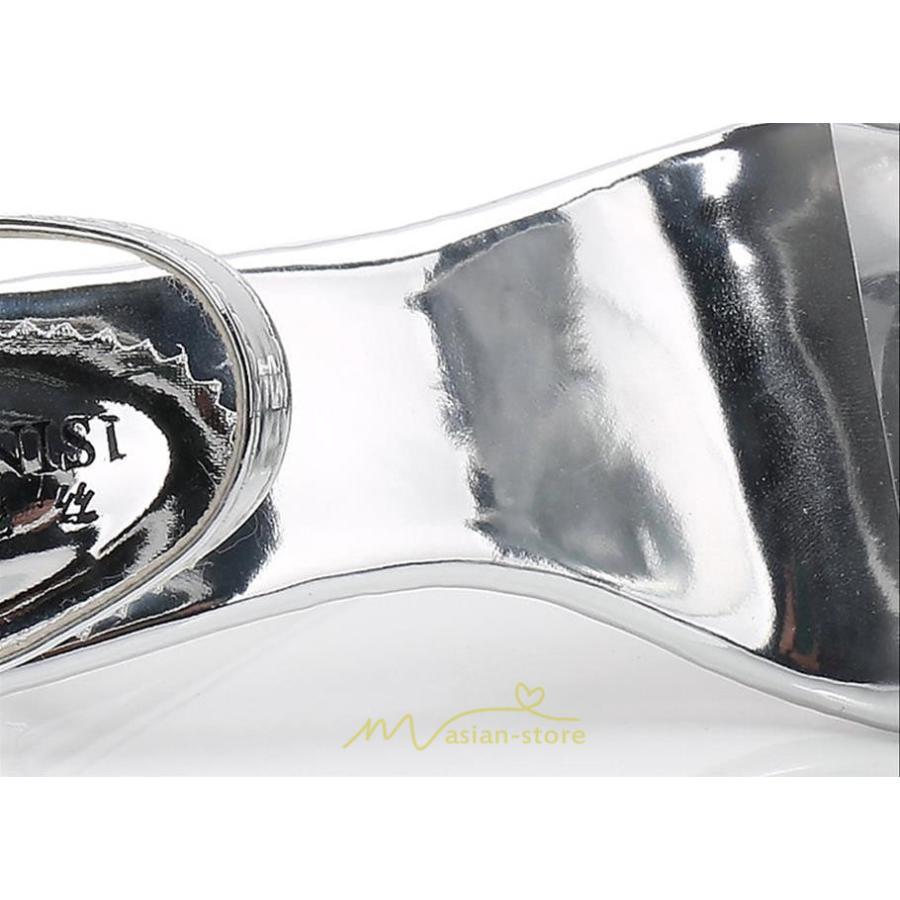 パンプス | ハイヒール 靴 厚底 シューズ 厚底靴 コスプレシューズ 女性 レディース 大きいサイズ 透明 コンテスト 14cmヒール ポールダンス ストラップ セクシー