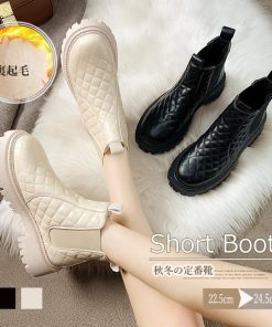 ショートブーツ | 韓国 サイドゴアブーツ ショート 暖かい