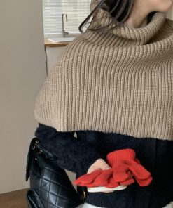 マフラー | タートルネック ニットウォーマー 韓国風